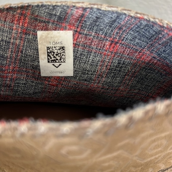 Toms Leila Suede Embossed Ankle Booties Size 9.5 - Picture 9 of 12